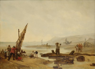 Vista di Ambleteuse, 1854 da Philippe Auguste Jeanron